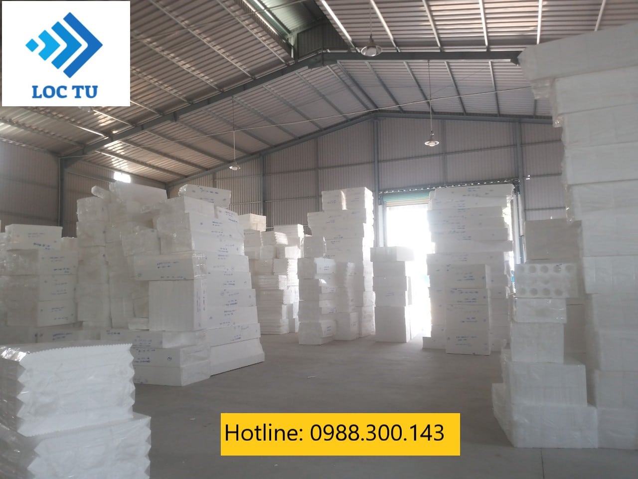 xưởng sản xuất xốp tấm